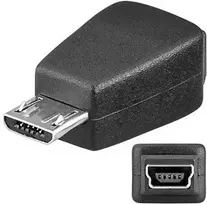 USB adapteris PremiumCord microUSB - miniUSB Juodas (kur- 11)