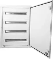 Elektro Plast 9.424 Modulinis paskirstymo skydas 4x24 įleidžiamas, IP54, DARP-96, aliuminio durys, baltos spalvos 9.424