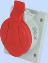 Elektromet Plokštės lizdas raudonas 5P 16A 400V (921820)