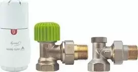 Varioterm ECON* kampinis radiatoriaus termostato komplektas su TRENDY termostatine galvute EGS05106C/FK