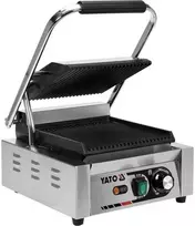 Yato Elektrinis kontaktinis grilis, briaunotas, 32cm, 1.8kW, keptuvas