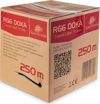 Viela Spacetronik RG6 Antenos kabelis Spacetronik DOKA PE 4K Trishield 250
