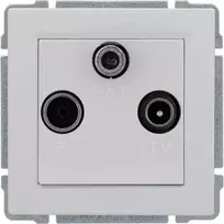 Kos Elektro System KOS Kištukinis lizdas KOS 66 RTV / SAT galutinis baltas (660476)