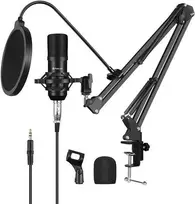 Kondensatoriaus mikrofonas Puluz PU612B Studio Broadcast