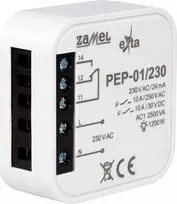Zamel EXT10000256 Elektromagnetinė relė dėžutėje 230VAC 10A PEP-01/230 EXT10000256