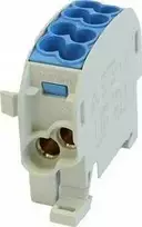 Simet 1 potencialo perjungiamas paskirstymo blokas 100A 4x2,5-25mm2 mėlynas SCB 25-Cu 81503003