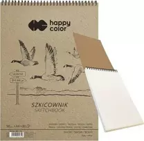 Happy Color Spiral Sketcher Birds A4 Balta 80 lakštų 90g