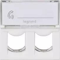 Legrand Adapteriai dvigubos KEYSTONE baltos jungtys (078610)