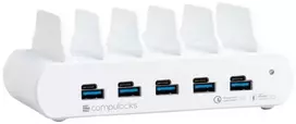 Compulocks 5 prievadų USB įkrovimo stotelė su ES kištuku