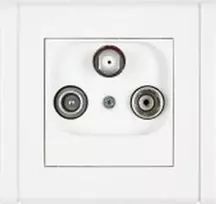 Karlik FLEXI RTV-SAT terminalo lizdas 1.5dB grafitas 11FGS