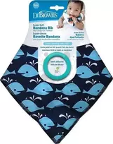 DR. BROWN'S seilinukas kaklaskarė su silikoniniu kramtuku WHALE