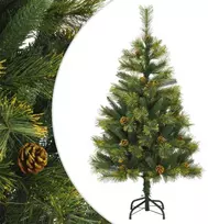 Kalėdų eglutė su šarnyrinėmis šakomis/kankorėžiais, 120cm