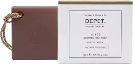 „Depot 600 Body Solutions No. 602“ valomasis muilo gabalėlis su botaniniu kompleksu ir mistinio gintaro kvapu, 100 g