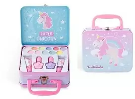 Aquarius MARTINELIA Little Unicorn kosmetikos rinkinys Medium Tin Case, 11 akių šešėlių, 2 nagų lakai, 2 lūpų blizgiai