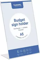 Stovas dokumentams Europel Bugdet, L forma, A5 dydžio