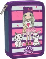 Penalas PET SHOP, CoolForSchool, 205x140x45 mm, su 2-iem atverčiamais skyriais