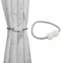 Aptel Užuolaidų ir užuolaidėlių segtukas su magnetu, AG701B, 47 cm, pilkas