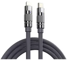 Greito įkrovimo kabelis REMAX RC-C053 20W PD cinko lydinio su apšvietimu USB-C į Lightning: Spalva - Deep Jungle žalia