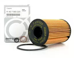 BMW variklio alyvos filtro rinkinys F01 750i F02 F10 550i OEM 11427583220 Originalus