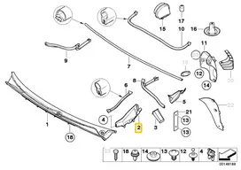 Bmw E46 3 Dengia Dešinę Originalus 51718208480