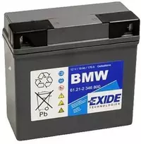 Originalus BMW R45 akumuliatorius 61212346800