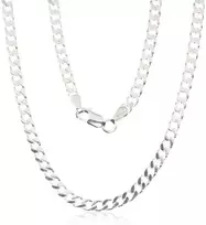 Sidabrinė grandinėlė Curb 3.5 mm , briaunų apdirbimas deimantu - 3.5 mm. - 70 - 19.6 g.