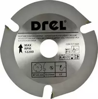 Ps Trading DREL medienos pjovimo diskas 125 mm * 22 * 3 uncijos