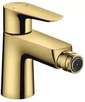 Hansgrohe bidė maišytuvas Talis E, su iššokančia, poliruoto aukso optika