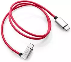 VAG AUDI įkrovimo kabelis USB-C į USB-C jungties kabelį kampu raudonas 8S0051435L