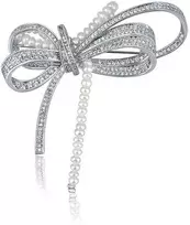 Jwl Luxury Pearls Prabangi moteriška sagė su karoliukais 2in1 lankeliai JL0666