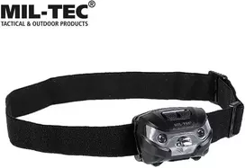 Prožektorius ant galvos MIL-TEC®, CREE XPE - juodas