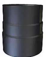 Kierulff Metalbestos 130 mm dūmtraukio vamzdžio adapteris nuo 5" iki seno dydžio, 135 mm vidinis skersmuo / 129 mm išorinis skersmuo, juodas