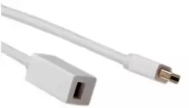 ACT 1 metro „Mini DisplayPort“ prailginimo kabelis, „Mini DisplayPort“ kištukas - lizdas. Ilgis: 1 m, „Mini dp m“ - „mini dp f“, 1,00 m (AK3955)