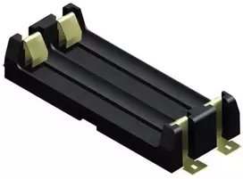 Keystone Elektronika 1012 Baterijų laikiklis 2 R6 (AA) Paviršinio montavimo SMD (I x P x A) 69 x 30 x 15 mm
