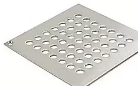 Blücher grotelės 3 mm 140 x 140 - su skylėmis varžtams 610.155425