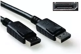 ACT 1 metro ilgio „DisplayPort“ kabelis, kištukas – kištukas, maitinimo kontaktas 20. Ilgis: 1 m, „DisplayPort“ m/m kabelis, 1,00 m (AK3978)