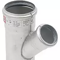 „Blücher“ didelis vamzdis 45° 75–50 mm – apvalus, rūgštims atsparus RF Europipe