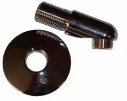 Cma Armatur As CMA dušo rankena su rozete 1/2 - chromuota, išsikišimas nuo sienos 60 mm, 25°, rozetės ø 70 mm