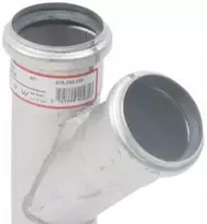 „Blücher“ didelis vamzdis 45° 50,50 mm - apvalus, rūgštims atsparus RF Europipe