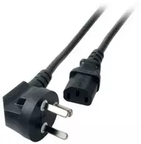 Efb Elektronik EFB Maitinimo laidas Danija DPin 90°-C13 180°, juodas, 1,8 m, 3x0,75 mm
