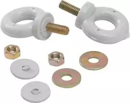 Solar Plus Pakabos kilpa su 10 mm skylute, 5 mm sriegiu ir veržle EP2 šviestuvui, pagaminta iš plastiko/metalo.