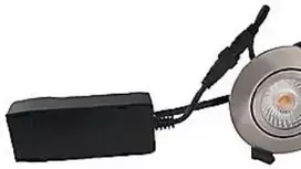 Nordtronic Žemo profilio ECO LED įleidžiamas šviestuvas 6 W, 440 liumenų, 3000 K, rudas, juodo aliuminio