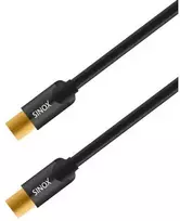 Sinox Beslag Sinox SHD antenos kabelis. 1,5 m. Juodas, 1,5 m, koaksialinis, koaksialinis, juodas