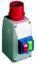 Elteco MS25 korpusas su 5P 16A 380V CEE įvadu
