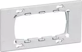 LAURITZ KNUDSEN FUGA®CE60 adapterio rėmas, 2 moduliai, skirtas „Fuga“ įdėklams, 2 modulių euro dėžutėje
