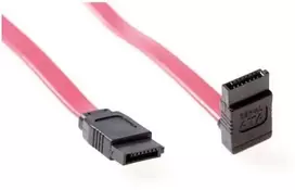 ACT SATA jungiamasis kabelis su kabliuku, 0,75 m SATA jungtimi, kampuota, SATA jungtis, tiesi, raudona, serijos kabelis (AK3395)