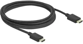 „DeLOCK“ didelės spartos HDMI kabelis 48Gbps 8K 60 Hz 2,5 m, 2,5 m, HDMI A tipo (standartinis), HDMI A tipo (standartinis), 3D, 49Gbit/s, juodas