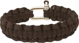 Apyrankė iš parašiutų virvės Highlander, Metal Clasp, juodas