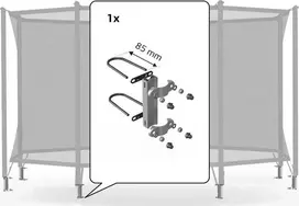 Berg Safety Net Comfort - Fasteners 200 (Set for 1 Tube) (85mm)