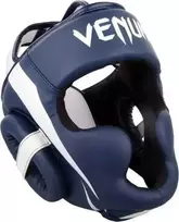 Bokso šalmas Venum Elite - Baltas/Navy Mėlyna